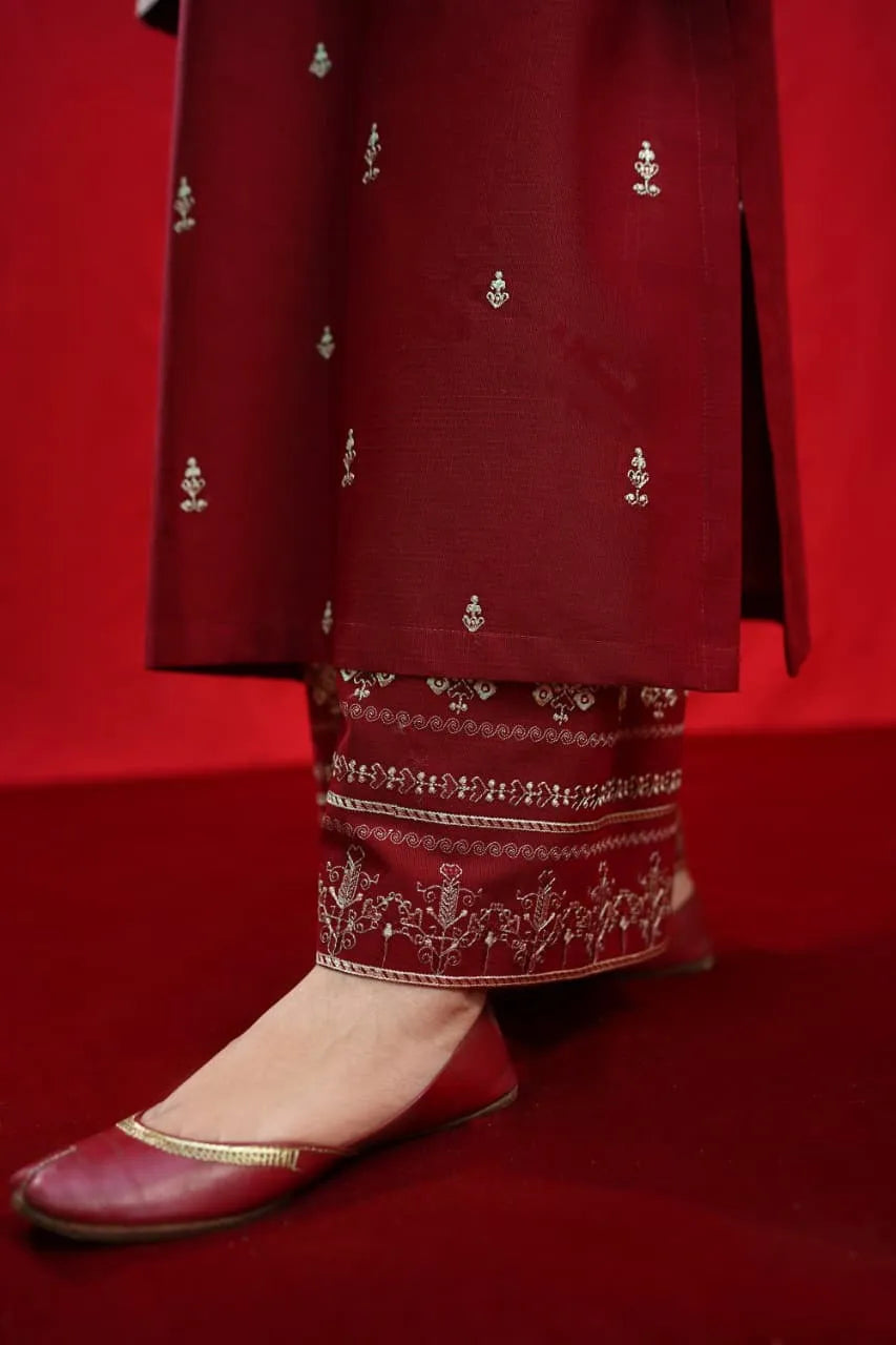 MIX TRENDING DESIGNS 3 Pcs Unstitched Embroidered Suit