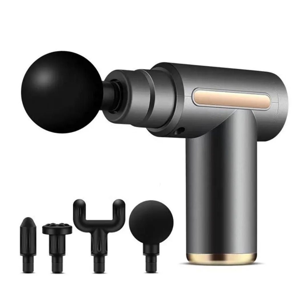 Massage Gun 5 in 1 Multifunctional Electric Full Body Massage Equipment Set for Deep Tissue Relief & Full Body Relaxation 6 Speeds with 4 Massage Heads Physiotherapy Massager Gun