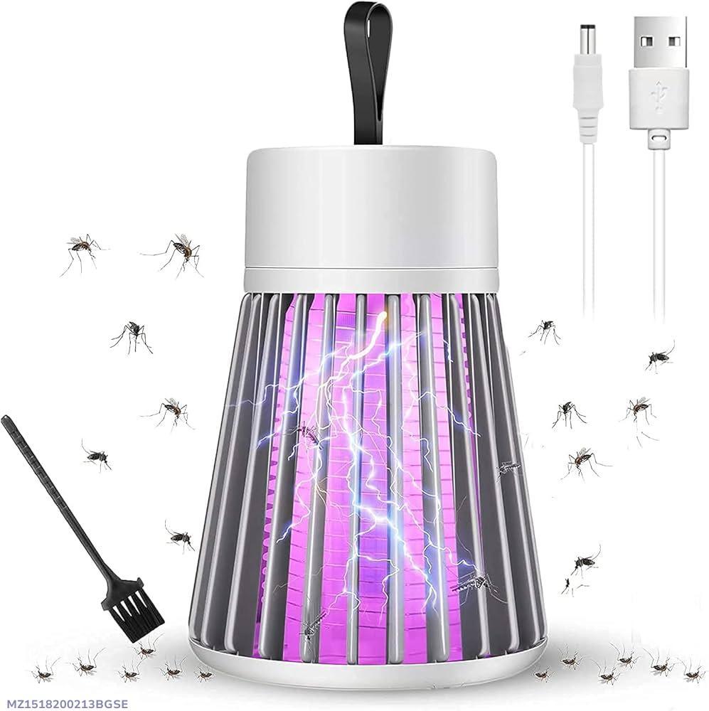 USB Mosquito Killer Lamp White ABS Portable