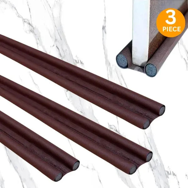 Dustproof Door Stoppers 3 Pcs Dark Wood