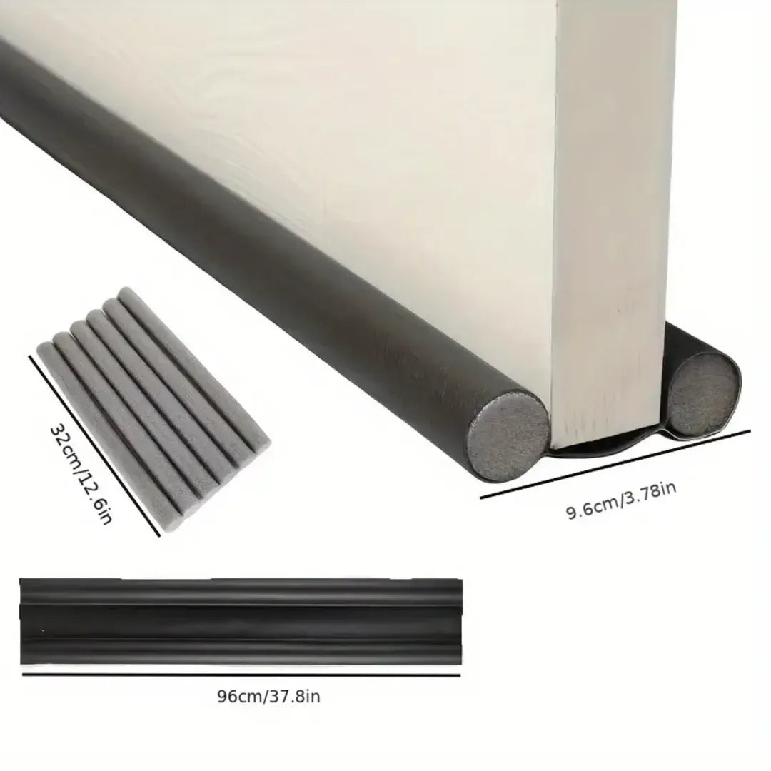 Dustproof Door Stoppers 3 Pcs Dark Wood