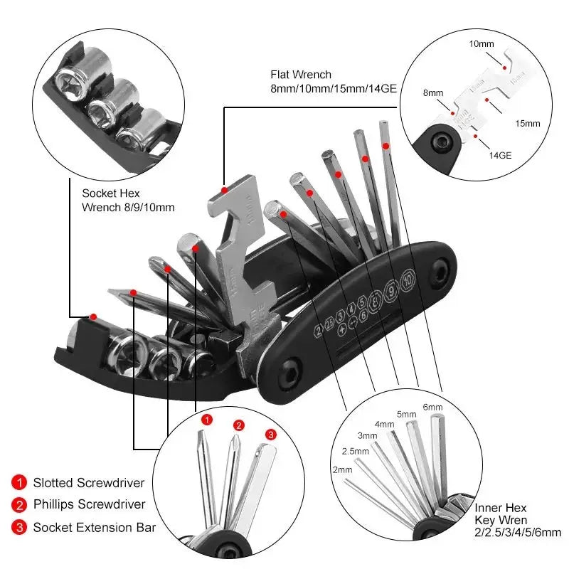 1 Pc ABS Plastic Tool Kit Set