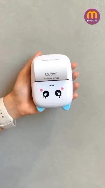 Pocket Inkless Mini Printer - Thermal Portable Bluetooth Wireless Mini Printer For Kids - For Photo, Picture, Office Receipt, Label Note, QR Code - Compatible With IOS & Android