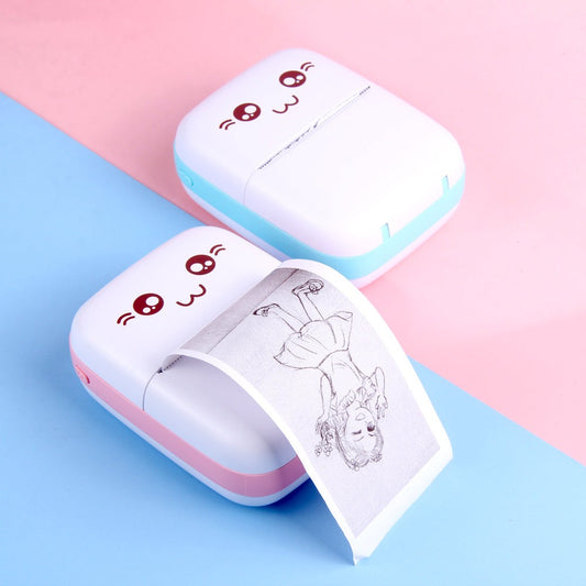 Pocket Inkless Mini Printer - Thermal Portable Bluetooth Wireless Mini Printer For Kids - For Photo, Picture, Office Receipt, Label Note, QR Code - Compatible With IOS & Android
