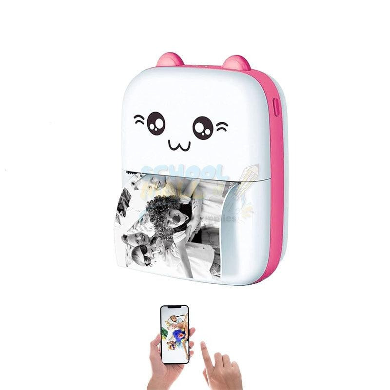 Pocket Inkless Mini Printer - Thermal Portable Bluetooth Wireless Mini Printer For Kids - For Photo, Picture, Office Receipt, Label Note, QR Code - Compatible With IOS & Android