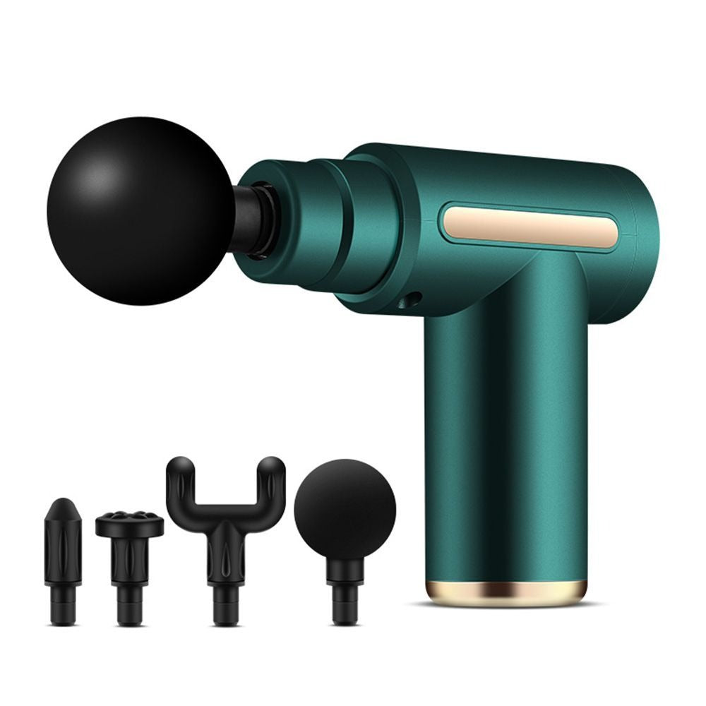 Massage Gun 5 in 1 Multifunctional Electric Full Body Massage Equipment Set for Deep Tissue Relief & Full Body Relaxation 6 Speeds with 4 Massage Heads Physiotherapy Massager Gun